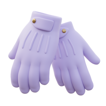 Men Gloves  3D Icon