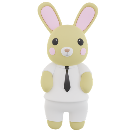 Men Rabbit Doll  3D Icon