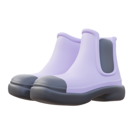 Men Rain boots  3D Icon