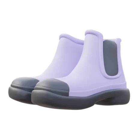 Men Rain boots  3D Icon