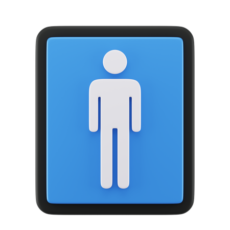 Men Sign  3D Icon