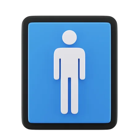 Men Sign  3D Icon