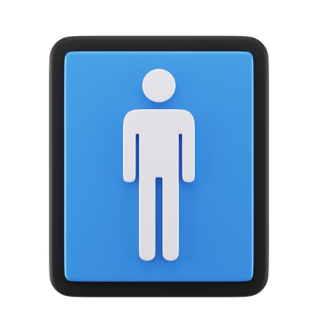 Men Sign  3D Icon