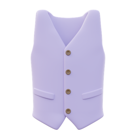 Men Vest  3D Icon