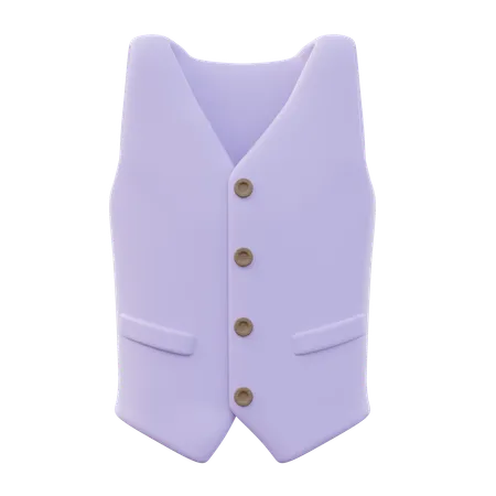 Men Vest  3D Icon