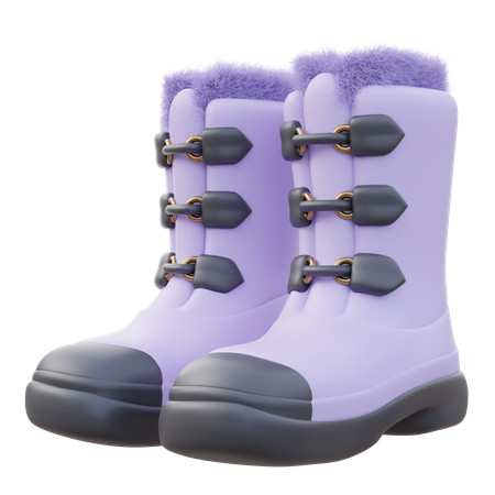 Men Winter boots  3D Icon