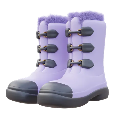 Men Winter boots  3D Icon