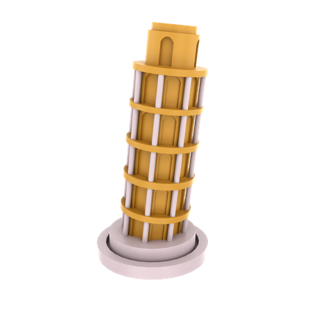 Menara Pisa  3D Icon