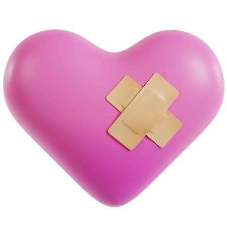 Mended Broken Heart  3D Icon