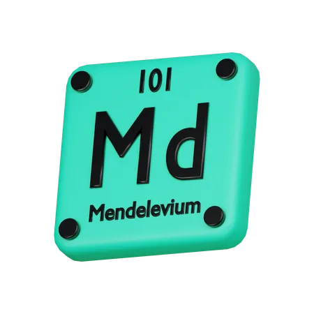 Mendelevium Element 3 D Icon 3D Icon