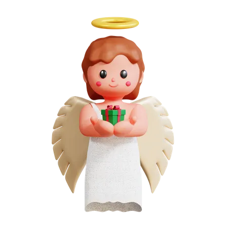 Menina anjo  3D Icon