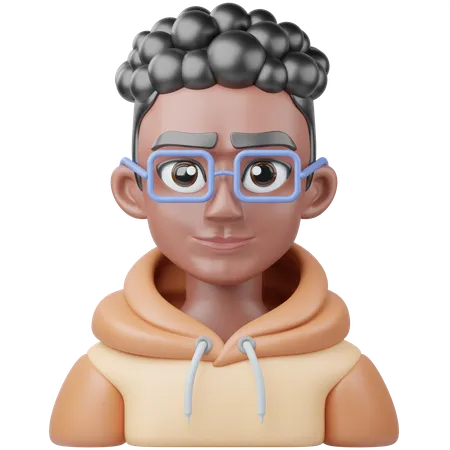 Menino africano  3D Icon