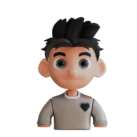 Menino vazio amor  3D Icon