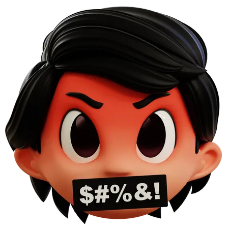 Menino diz rudemente emoji  3D Icon