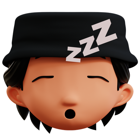 Menino dormindo emoji  3D Icon