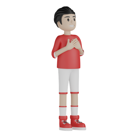 Menino esperando resultado  3D Icon
