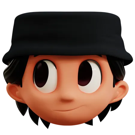 Menino imagina emoji  3D Icon