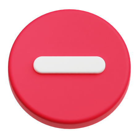 Menos  3D Icon