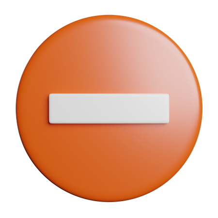 Menos  3D Icon