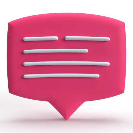 Mensagem  3D Icon