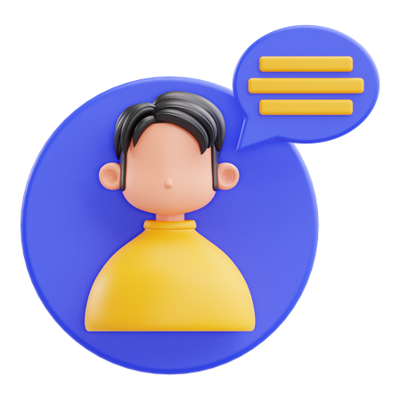 Mensagem  3D Icon