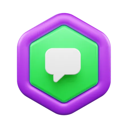 Mensagem  3D Icon