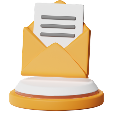 Mensagem  3D Icon