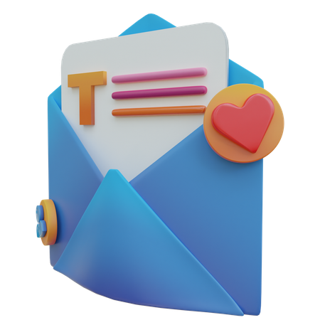 Mensagem  3D Icon