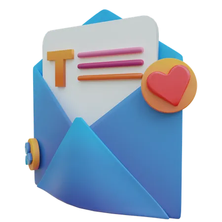 Mensagem  3D Icon