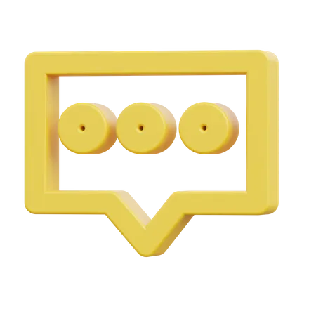 Mensagem  3D Icon