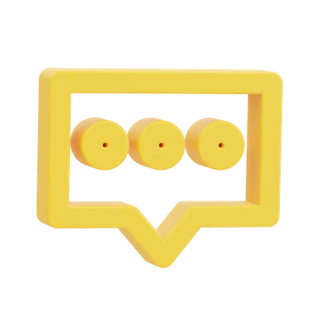 Mensagem  3D Icon