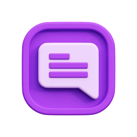 Mensagem  3D Icon