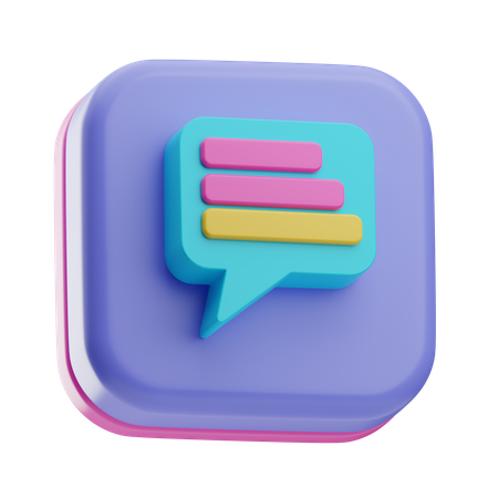 Mensagem  3D Icon