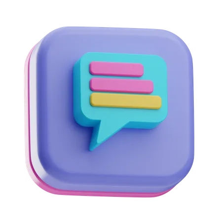 Mensagem  3D Icon