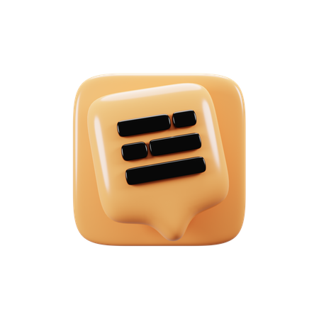 Mensagem  3D Icon