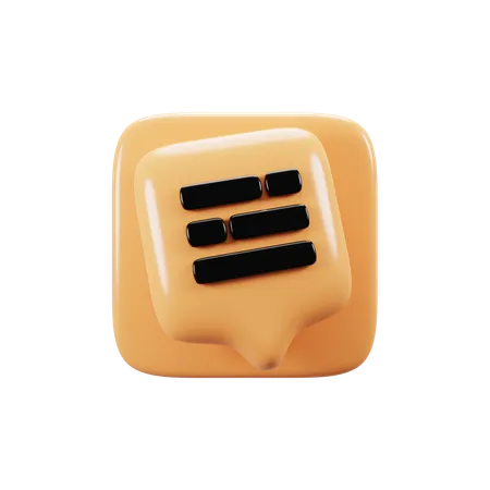 Mensagem  3D Icon