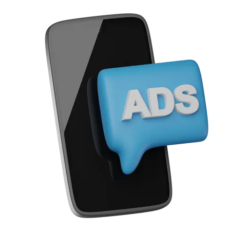 Mensagem publicitária  3D Icon