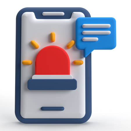 Mensagem de alerta  3D Icon