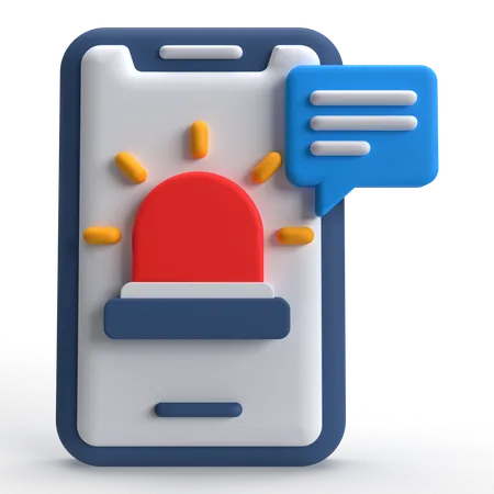 Mensagem de alerta  3D Icon