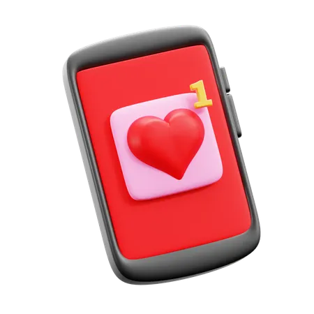 Mensagem de amor  3D Icon