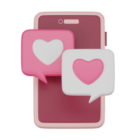 Mensagem de amor  3D Icon