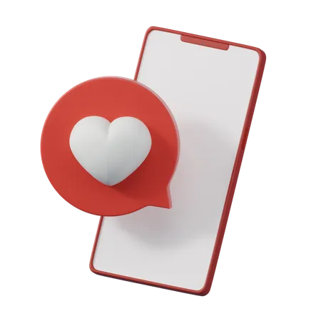 Mensagem de amor  3D Icon