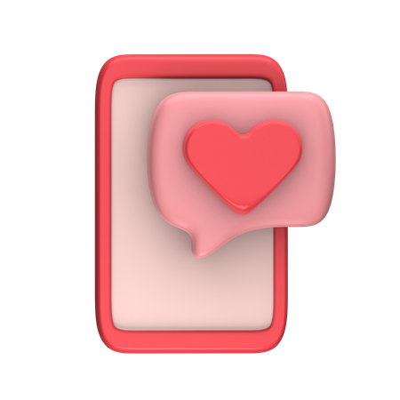 Mensagem de amor  3D Icon