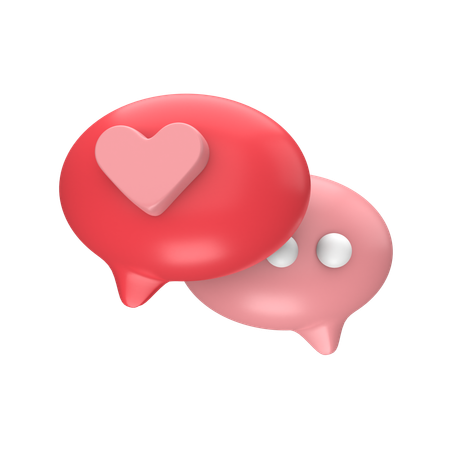 Mensagem de amor  3D Icon