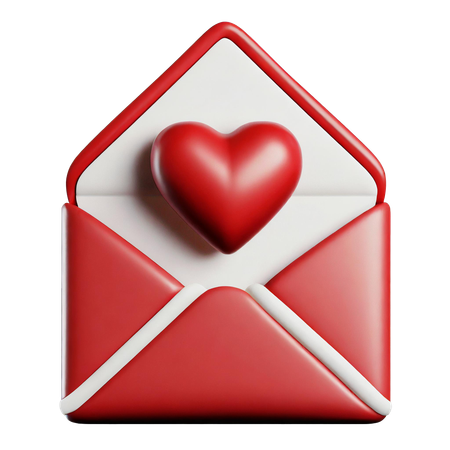 Mensagem de amor  3D Icon