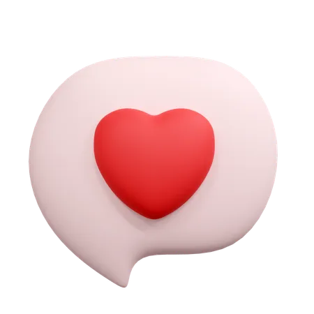 Mensagem de amor  3D Icon