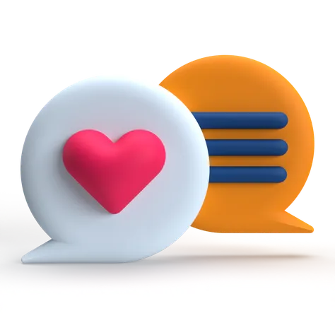 Mensagem de amor  3D Icon