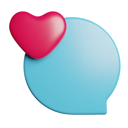 Mensagem de amor  3D Icon