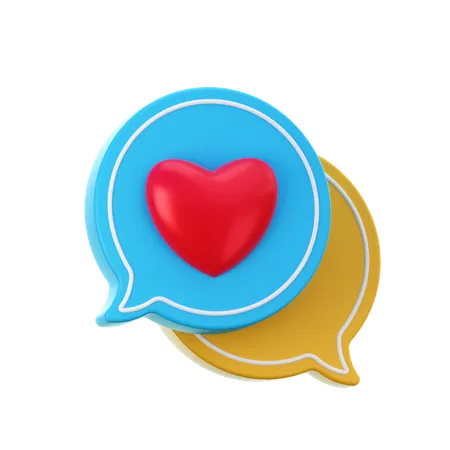 Mensagem de amor  3D Icon