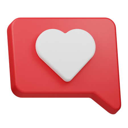 Mensagem de amor  3D Icon